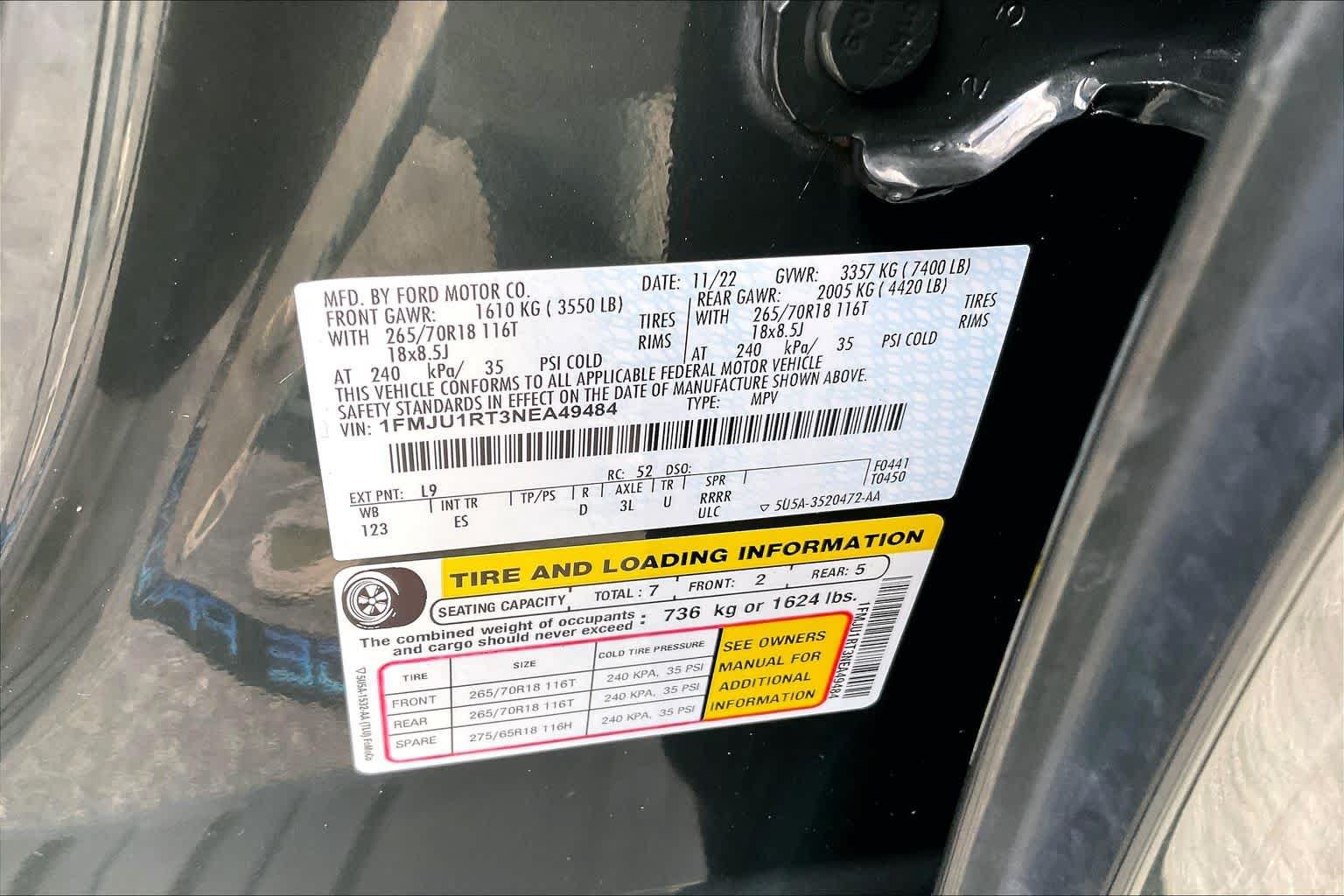 Certified 2022 Ford Expedition Timberline AWD/4WD image 34