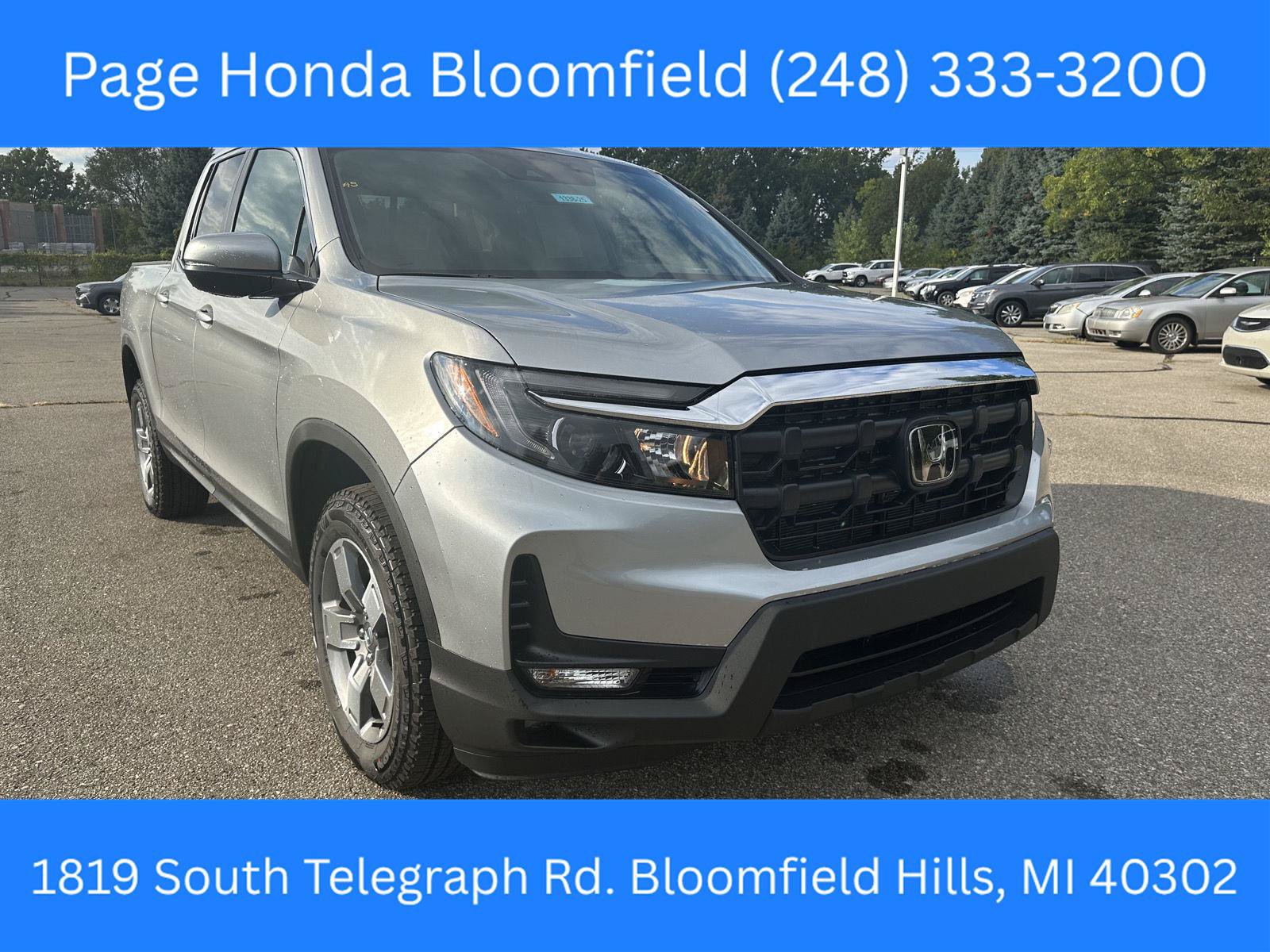 New 2026 Honda Ridgeline RTL