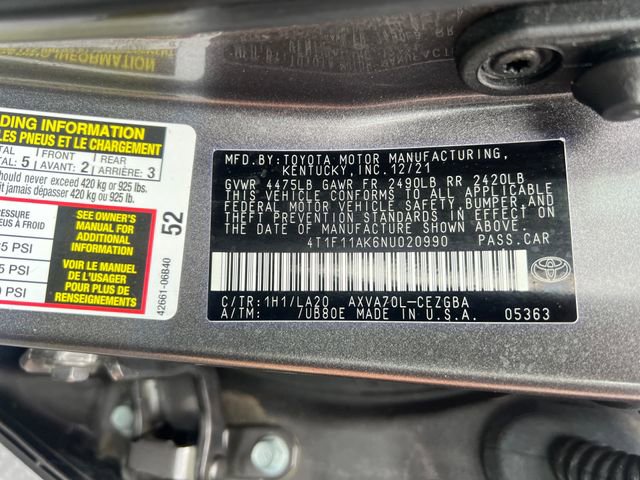 Used 2022 Toyota Camry XLE FWD image 25