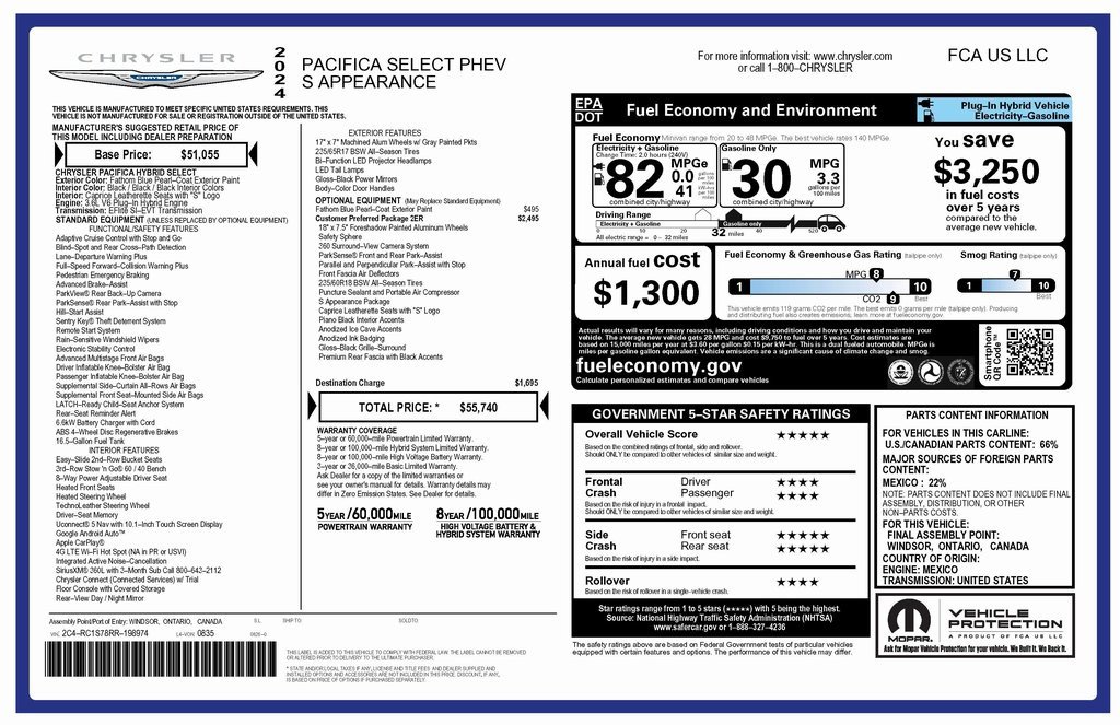 Certified 2024 Chrysler Pacifica Limited image 4