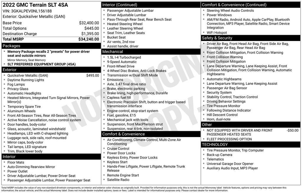 Used 2022 GMC Terrain SLT image 7