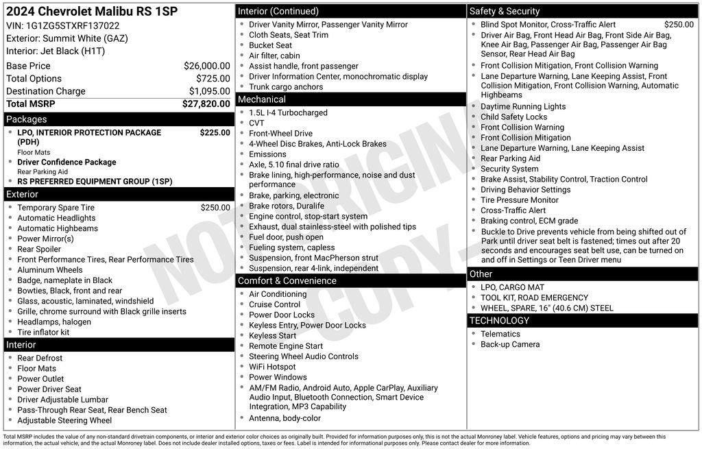 Used 2024 Chevrolet Malibu RS image 11