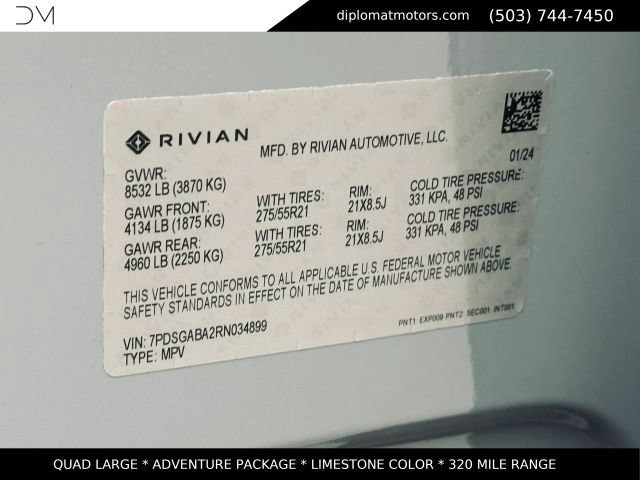 Used 2024 Rivian R1S Adventure AWD/4WD image 51