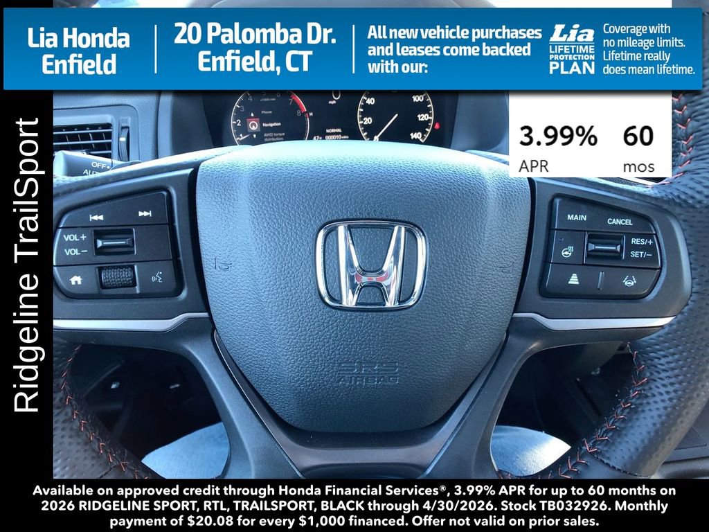 New 2026 Honda Ridgeline TrailSport image 17