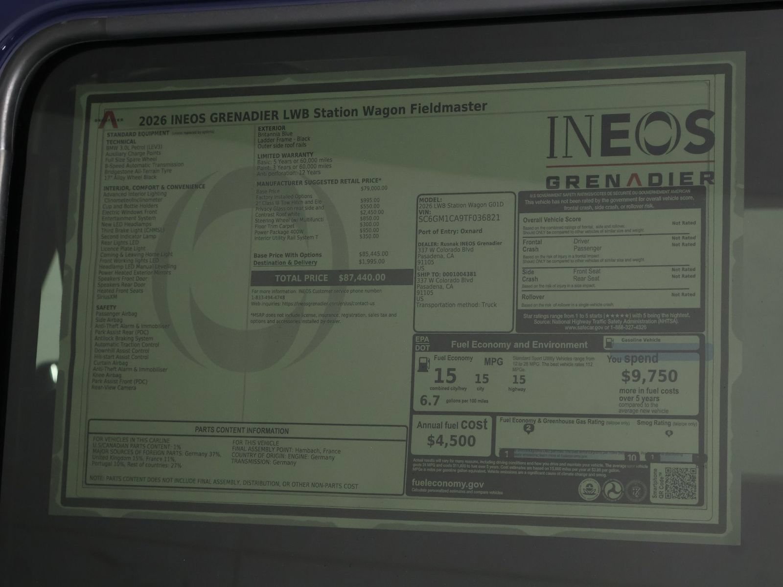New 2026 INEOS Grenadier Station Wagon AWD/4WD image 23