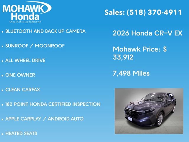 Certified 2026 Honda CR-V EX image 8