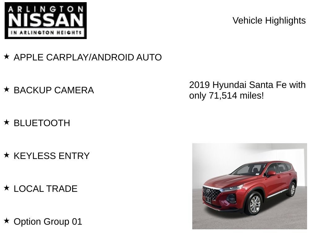 Used 2019 Hyundai Santa Fe SE AWD/4WD image 7