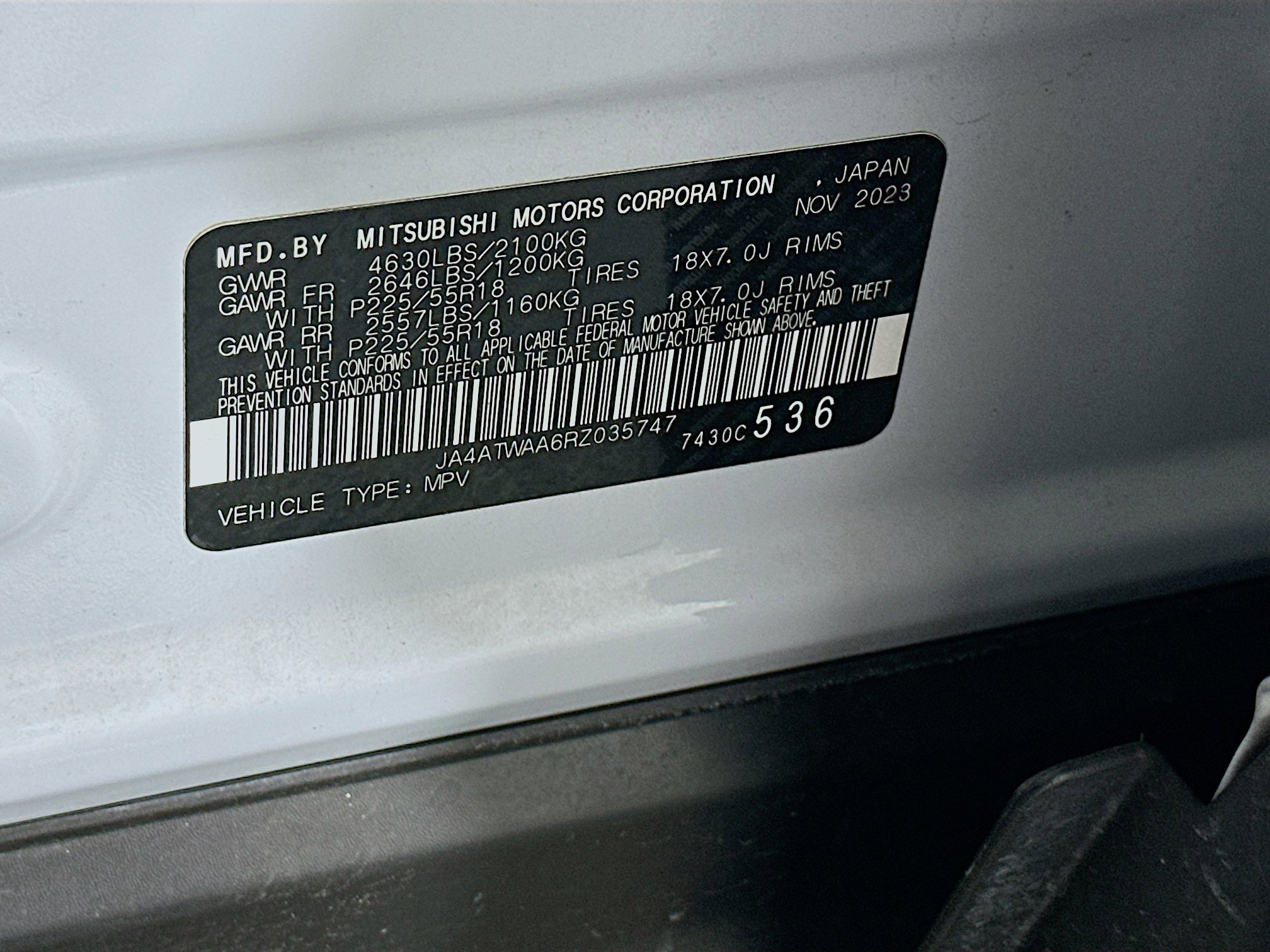 Used 2024 Mitsubishi Eclipse Cross SE image 12