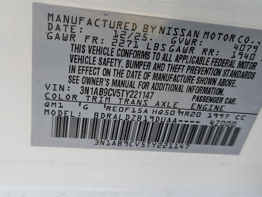 New 2026 Nissan Sentra SV w/ Floor Mat Package image 19