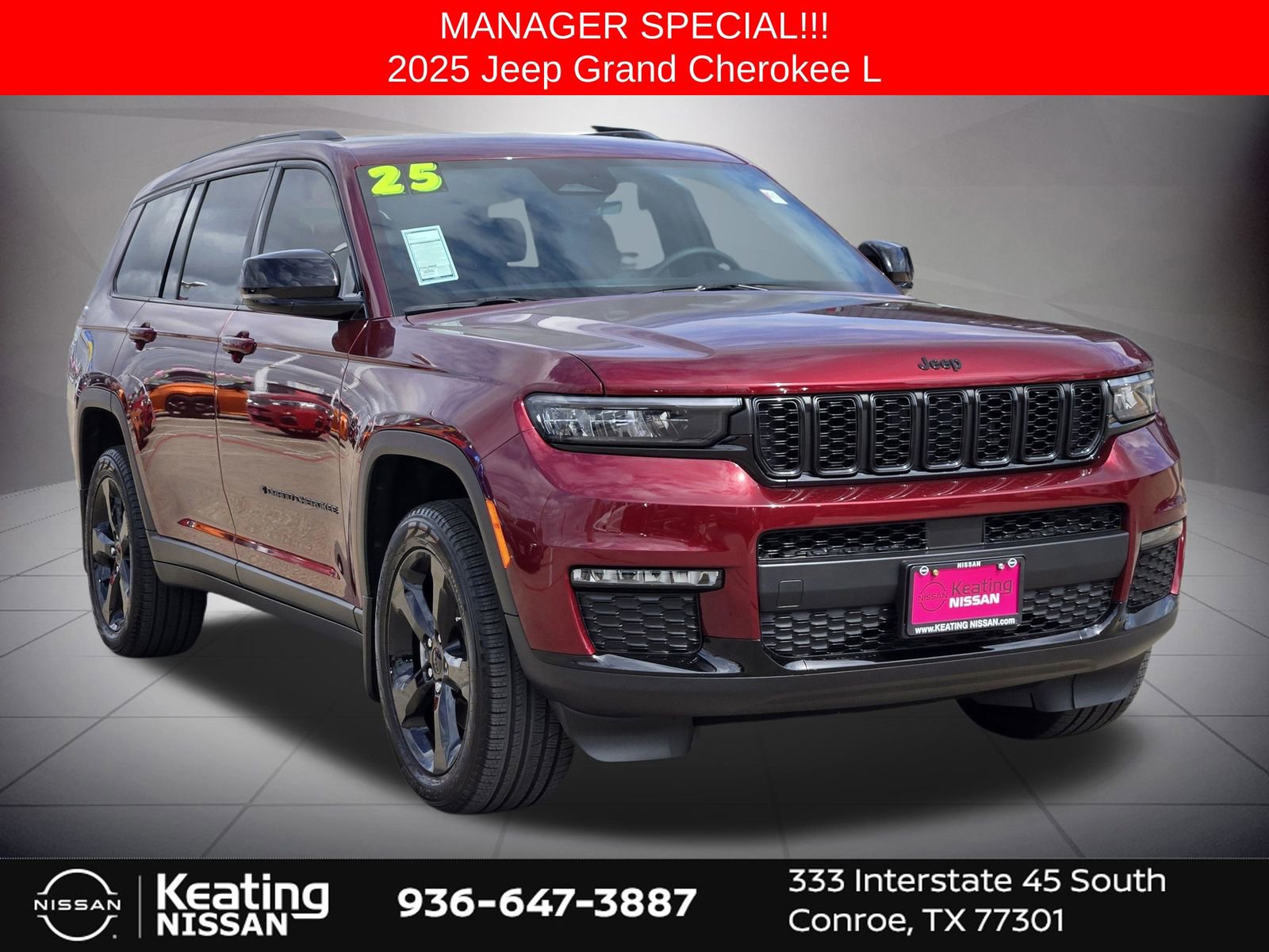 Used 2025 Jeep Grand Cherokee L Limited w/ Black Appearance Package image 1