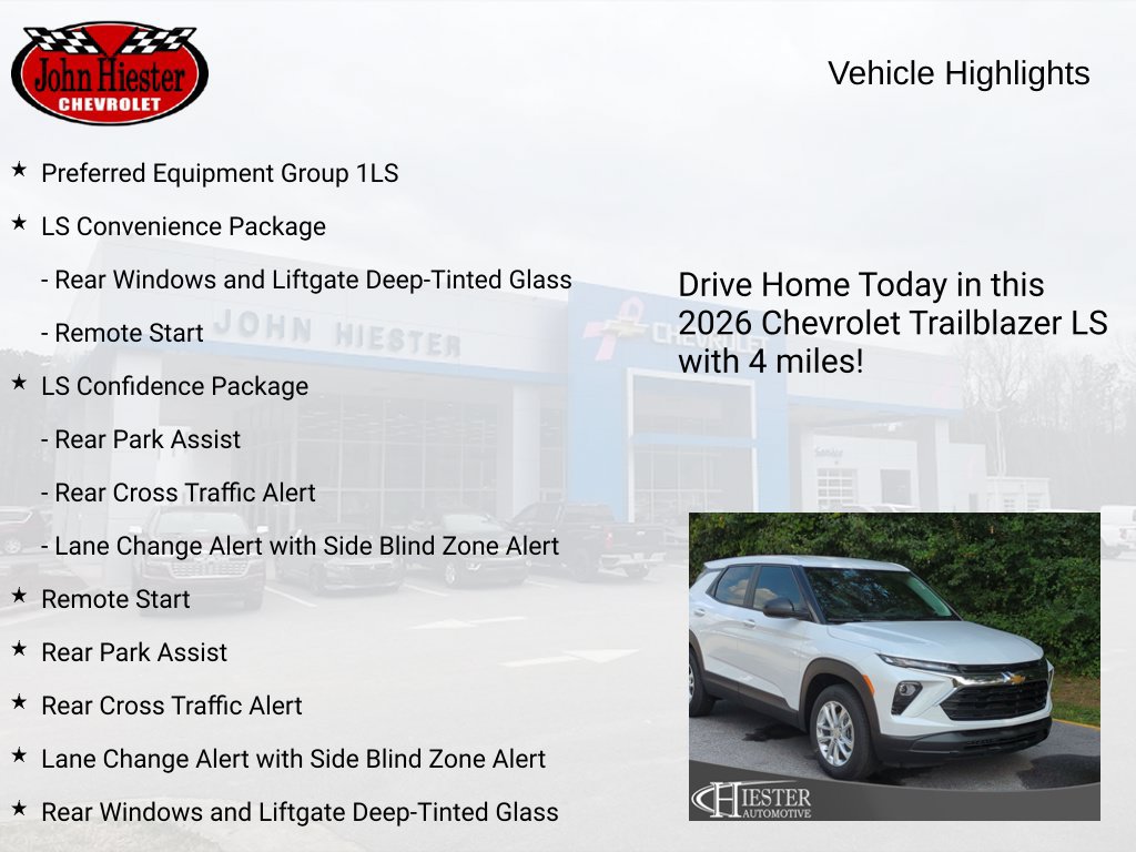 New 2026 Chevrolet TrailBlazer LS w/ LS Convenience Package FWD image 5