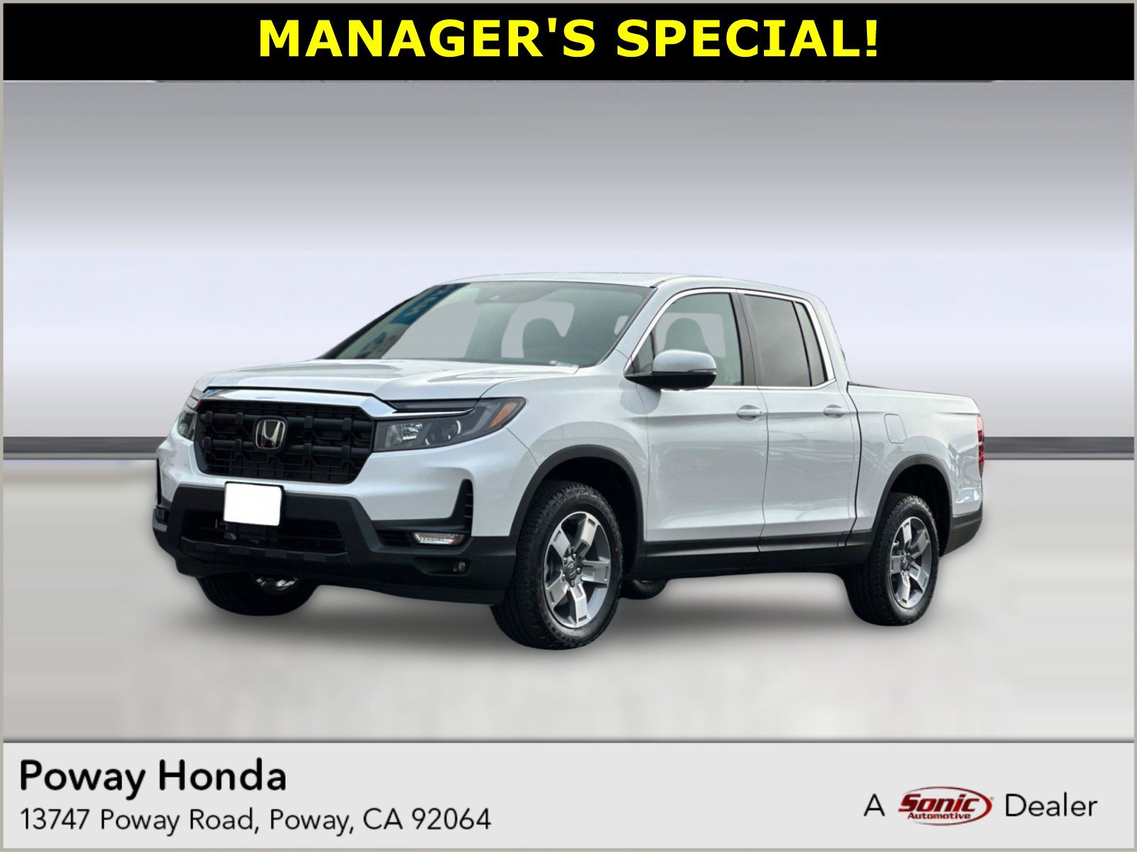 New 2026 Honda Ridgeline RTL