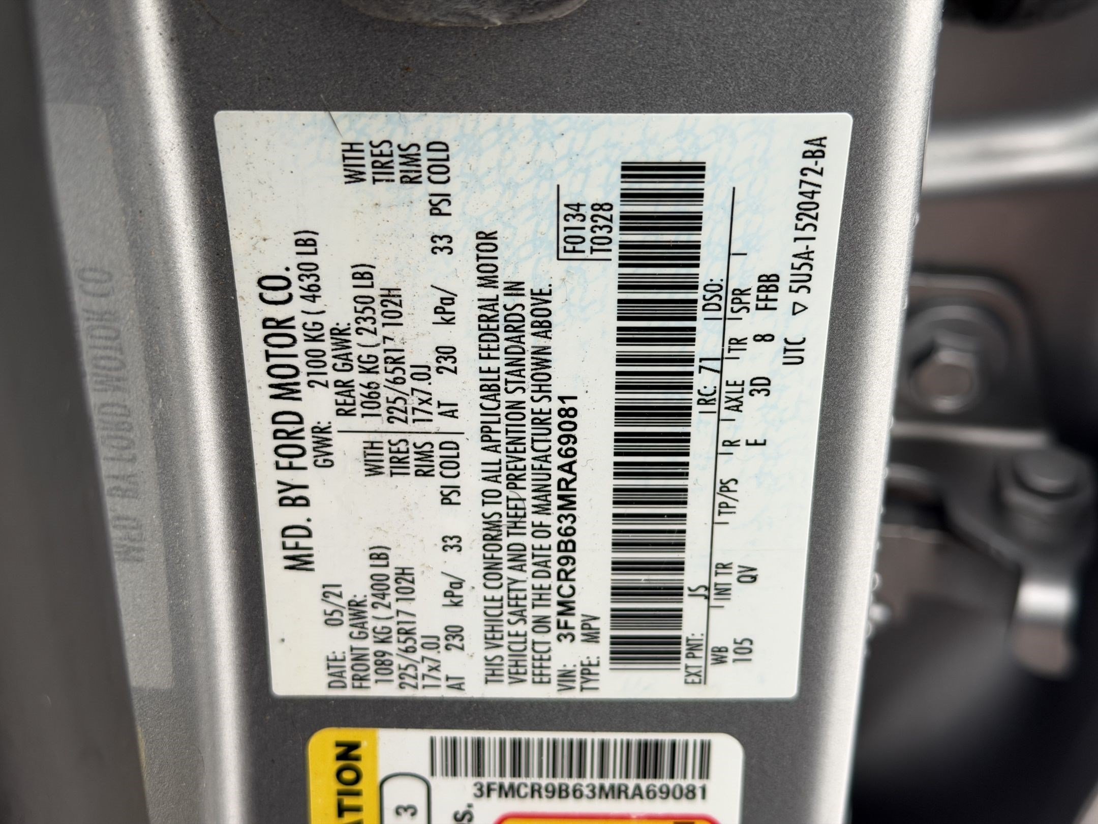 Used 2021 Ford Bronco Sport Big Bend w/ Big Bend Package AWD/4WD image 27