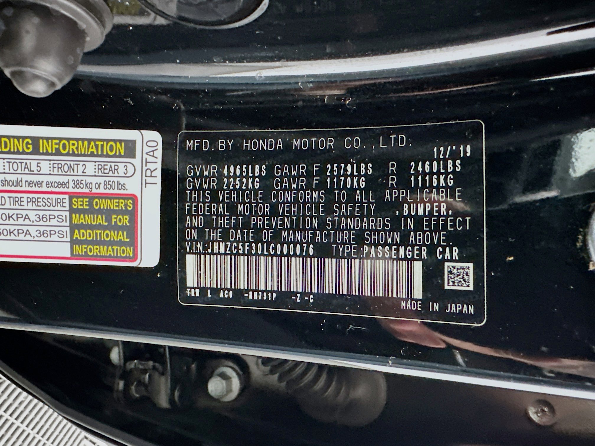 Used 2020 Honda Clarity Touring image 12