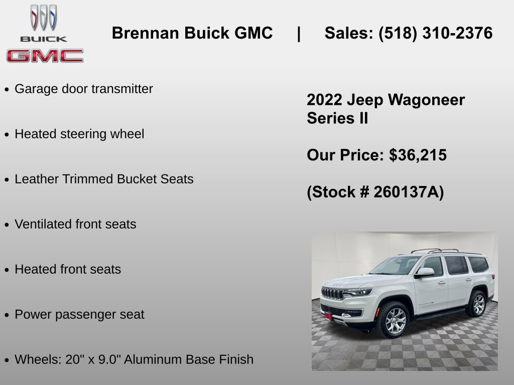 Used 2022 Jeep Wagoneer Series II AWD/4WD image 12