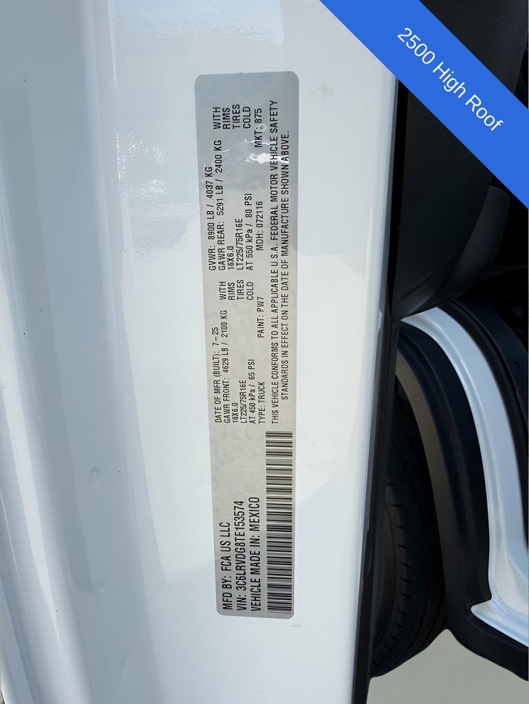 Used 2026 RAM ProMaster 2500 w/ Convenience Group FWD image 26