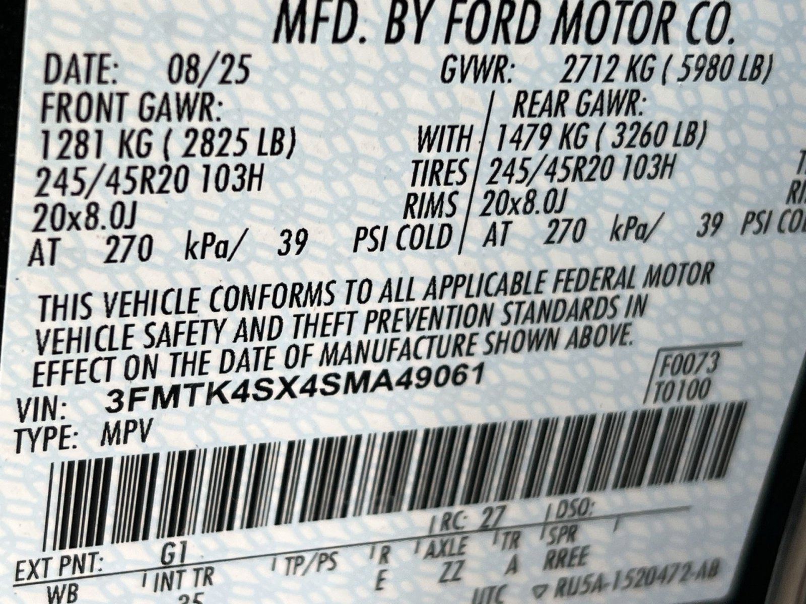 New 2025 Ford Mustang Mach-E GT w/ Interior Protection Package image 29