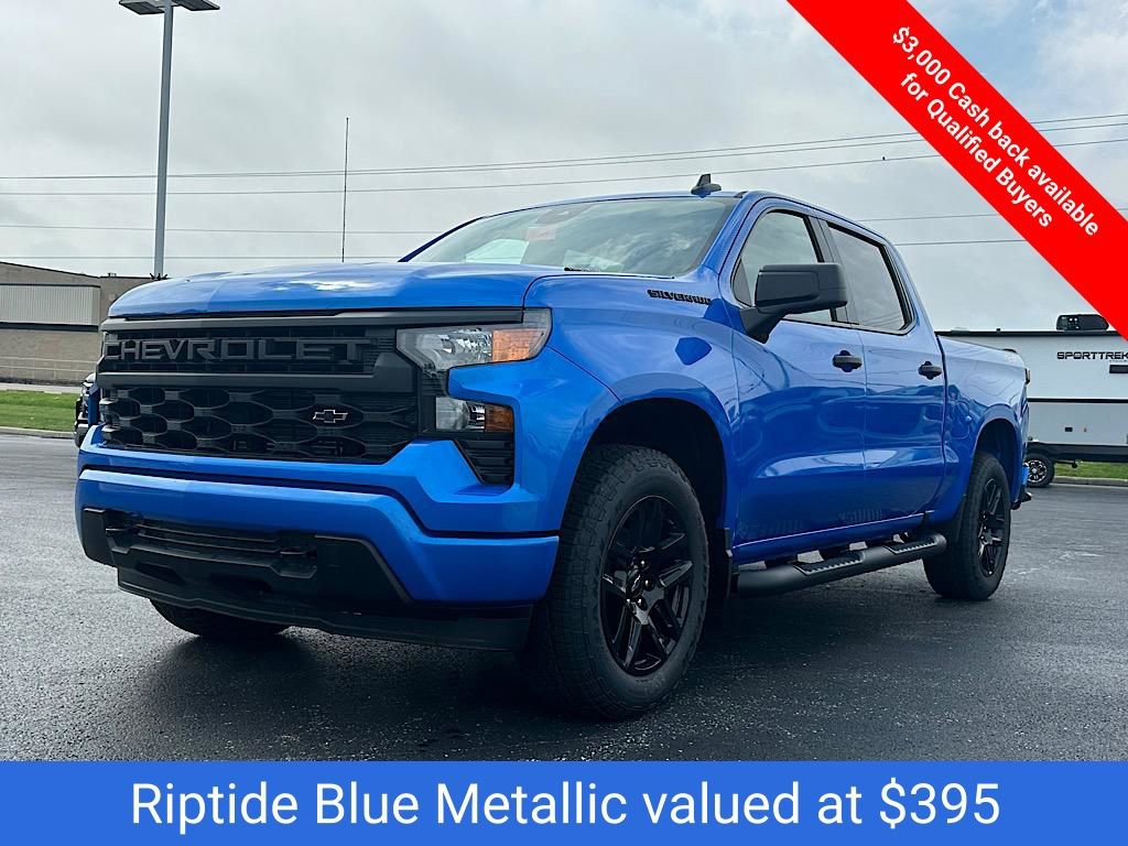 New 2025 Chevrolet Silverado 1500 Custom w/ Turbomax Blackout Package image 3