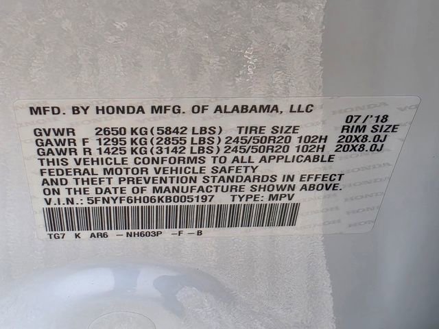 Used 2019 Honda Pilot Elite image 34