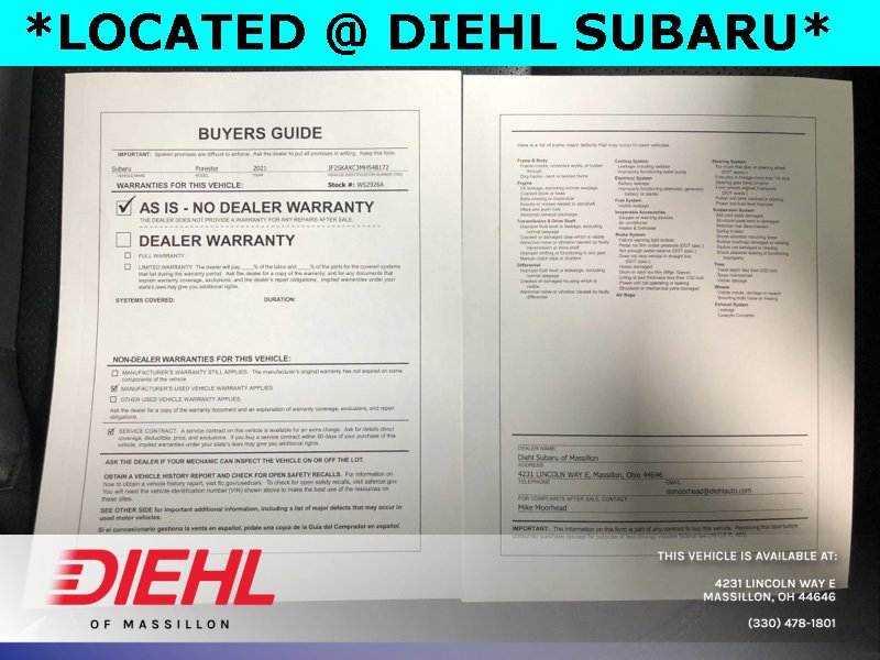 Used 2021 Subaru Forester Touring w/ Popular Package #2 image 35