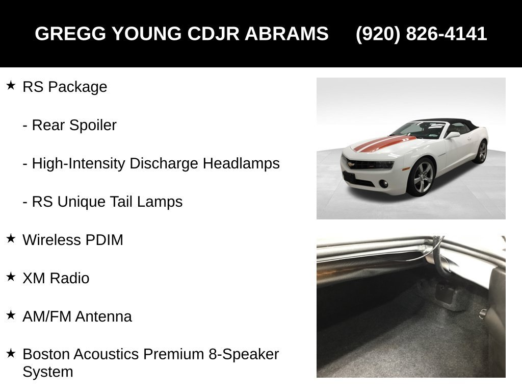 Used 2011 Chevrolet Camaro LT w/ RS Package RWD image 31