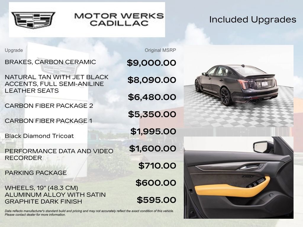 Certified 2024 Cadillac CT5 V Blackwing w/ Carbon Fiber Package 2 image 9