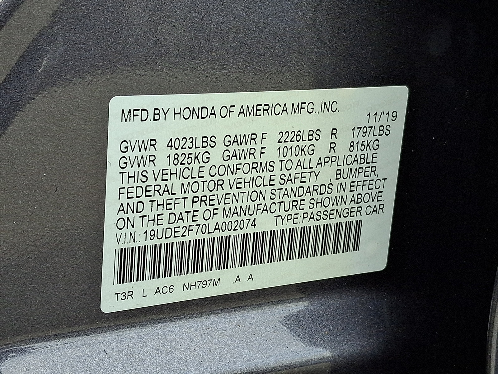 Certified 2020 Acura ILX w/ Technology Package FWD image 27