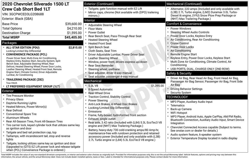 Used 2020 Chevrolet Silverado 1500 LT w/ All-Star Edition RWD image 6