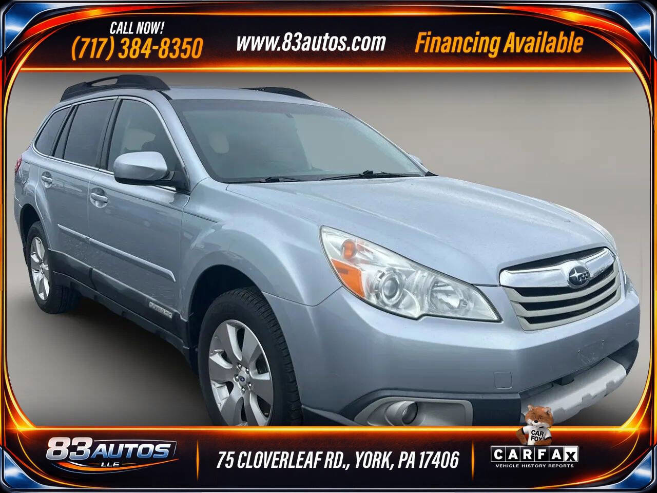 Used 2012 Subaru Outback 3.6R Limited w/ Moonroof Pkg AWD/4WD image 1