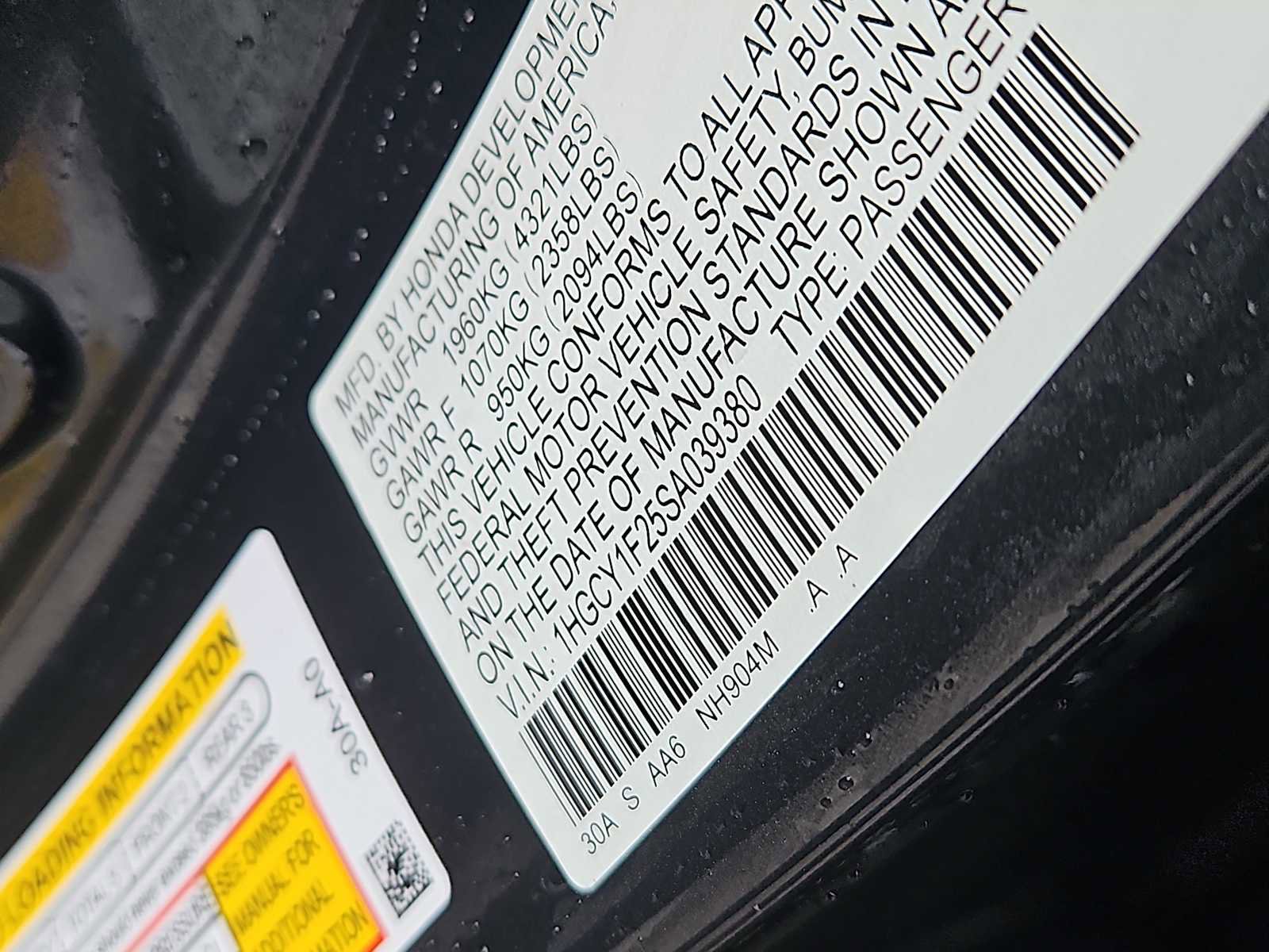 Certified 2025 Honda Accord LX image 14