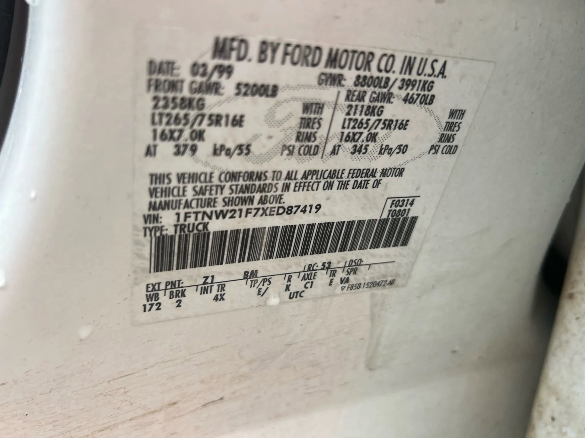 Used 1999 Ford F250 4x4 Crew Cab Super Duty image 21