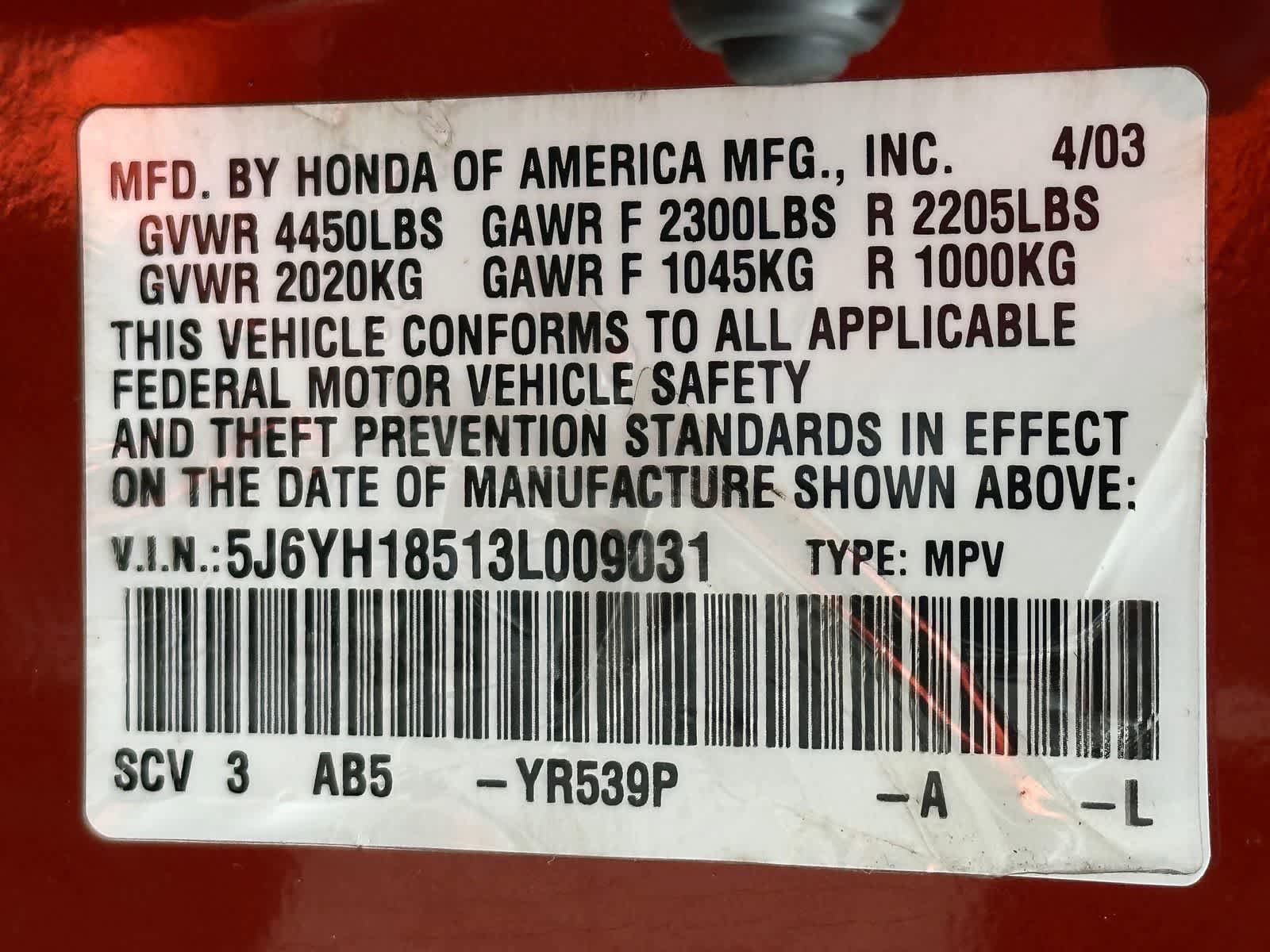 Used 2003 Honda Element EX image 24