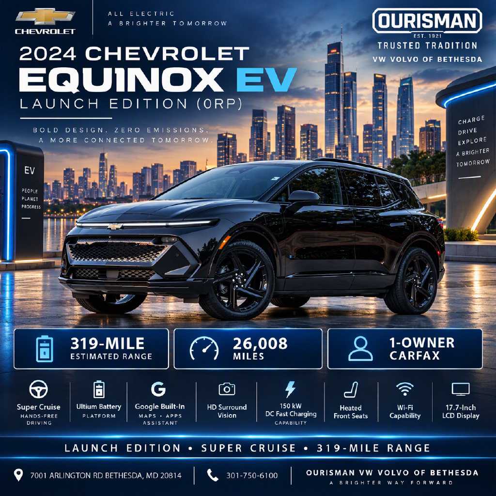 Used 2024 Chevrolet Equinox EV RS FWD image 2