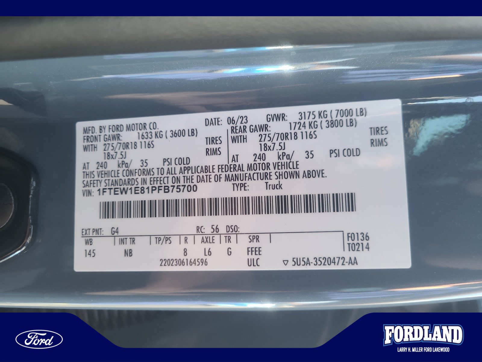 Used 2023 Ford F150 Tremor w/ Equipment Group 402A High AWD/4WD image 25