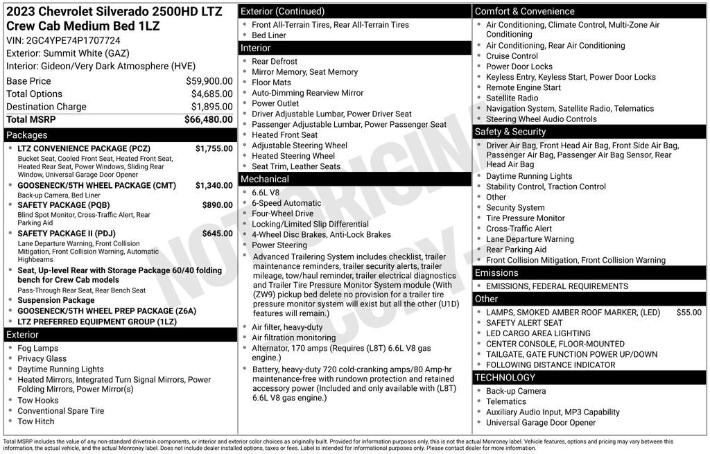 Used 2023 Chevrolet Silverado 2500 LTZ w/ LTZ Convenience Package image 6