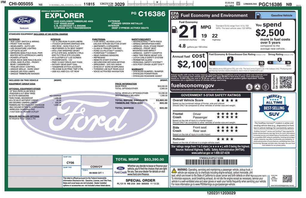Certified 2023 Ford Explorer Timberline w/ Timberline Technology Package AWD/4WD image 28