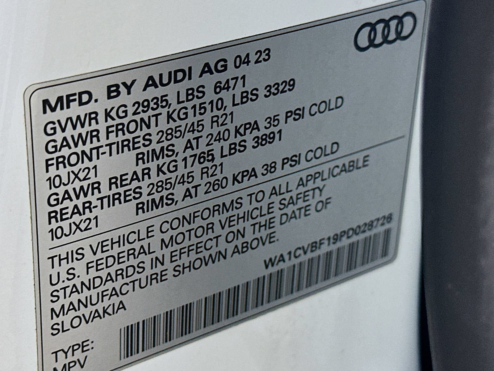 Used 2023 Audi Q8 Prestige w/ Prestige Package AWD/4WD image 48