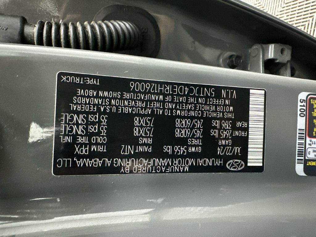 Certified 2024 Hyundai Santa Cruz SEL w/ Activity Package FWD image 34