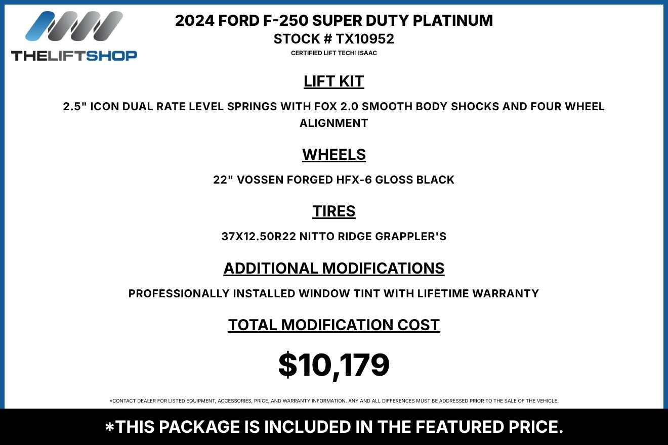 Used 2024 Ford F250 Platinum w/ FX4 Off-Road Package AWD/4WD image 2