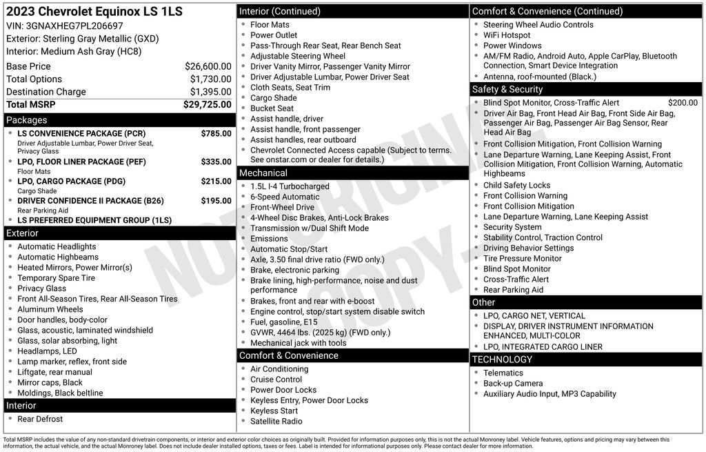 Certified 2023 Chevrolet Equinox LS w/ LS Convenience Package image 31