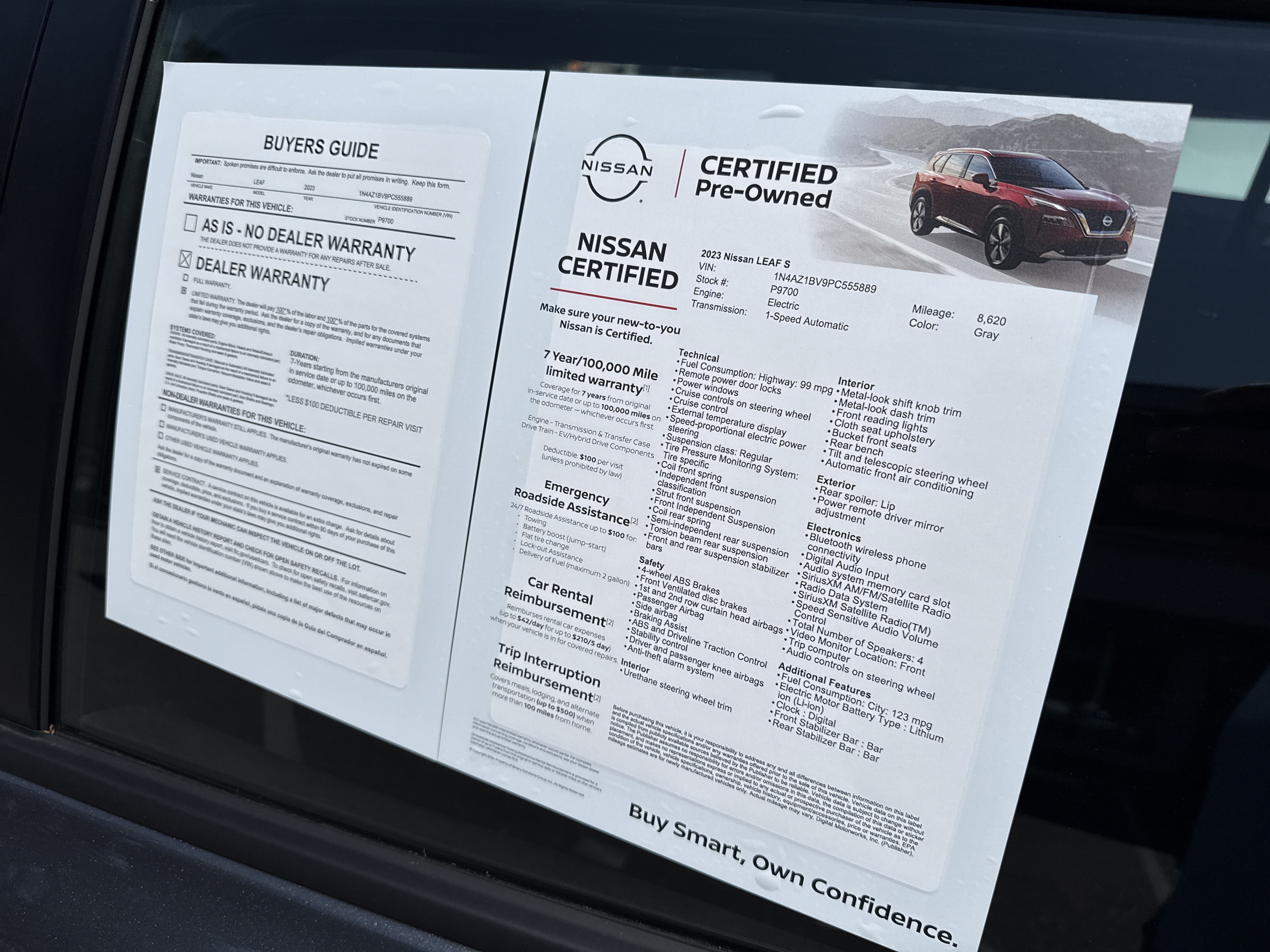 Certified 2023 Nissan Leaf S FWD image 11