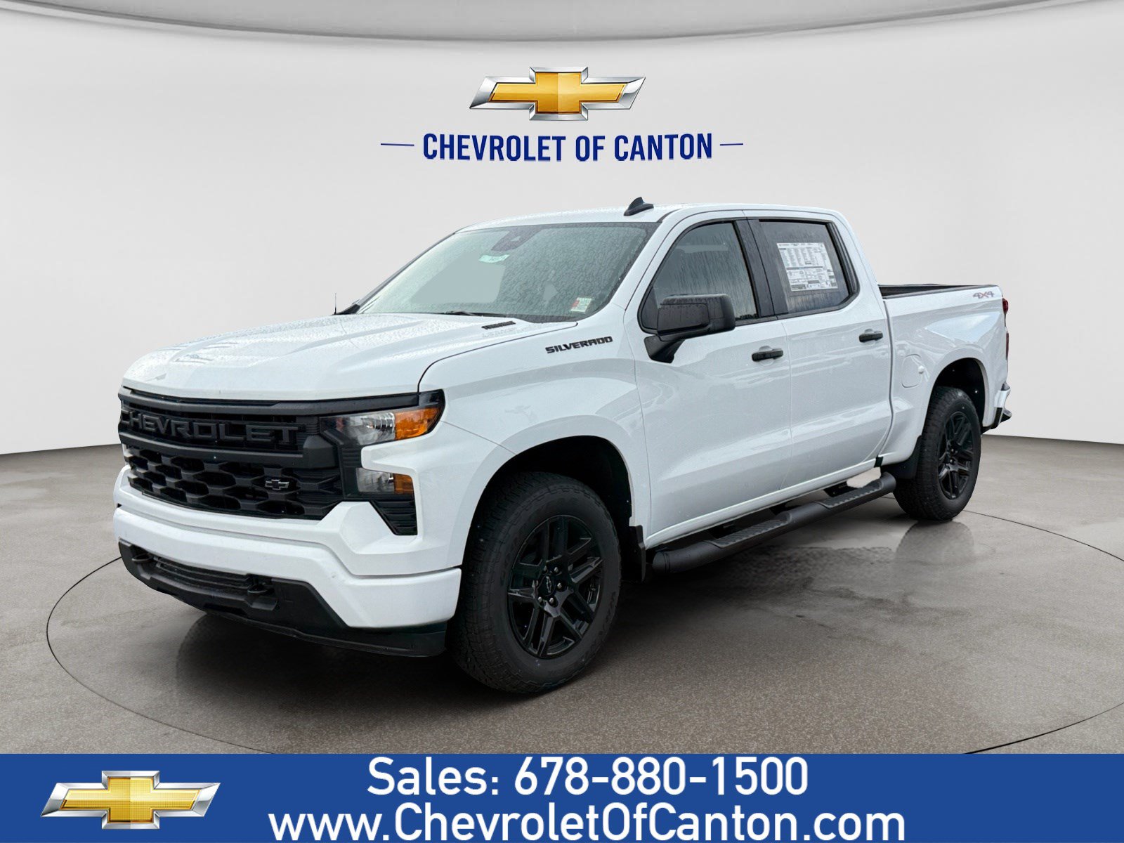 New 2026 Chevrolet Silverado 1500 Custom w/ Turbomax Blackout Package