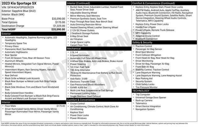 Certified 2023 Kia Sportage SX image 39