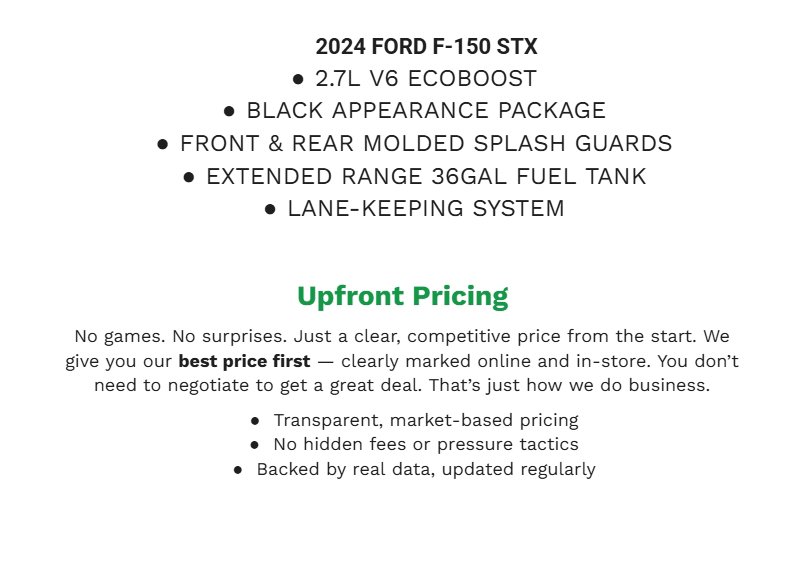 Certified 2024 Ford F150 STX w/ STX Black Appearance Package AWD/4WD image 2