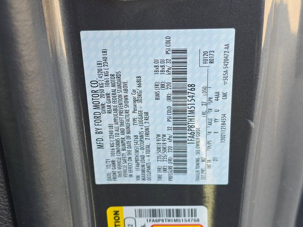 Used 2021 Ford Mustang Coupe w/ Equipment Group 101A image 30