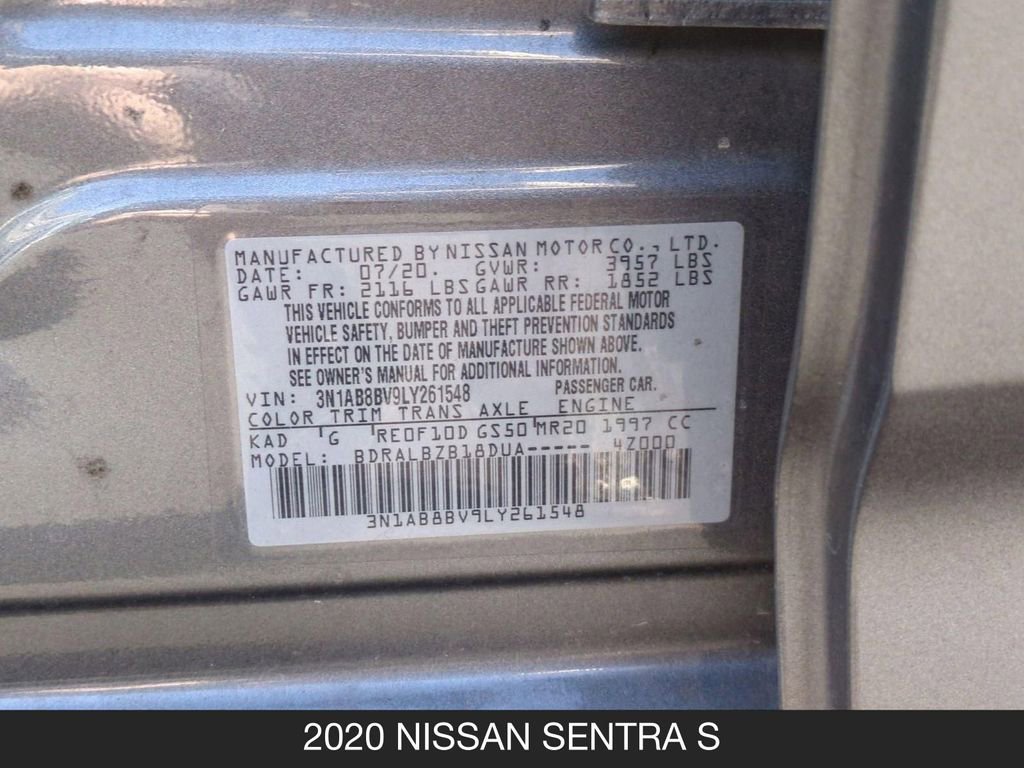 Used 2020 Nissan Sentra S FWD image 25