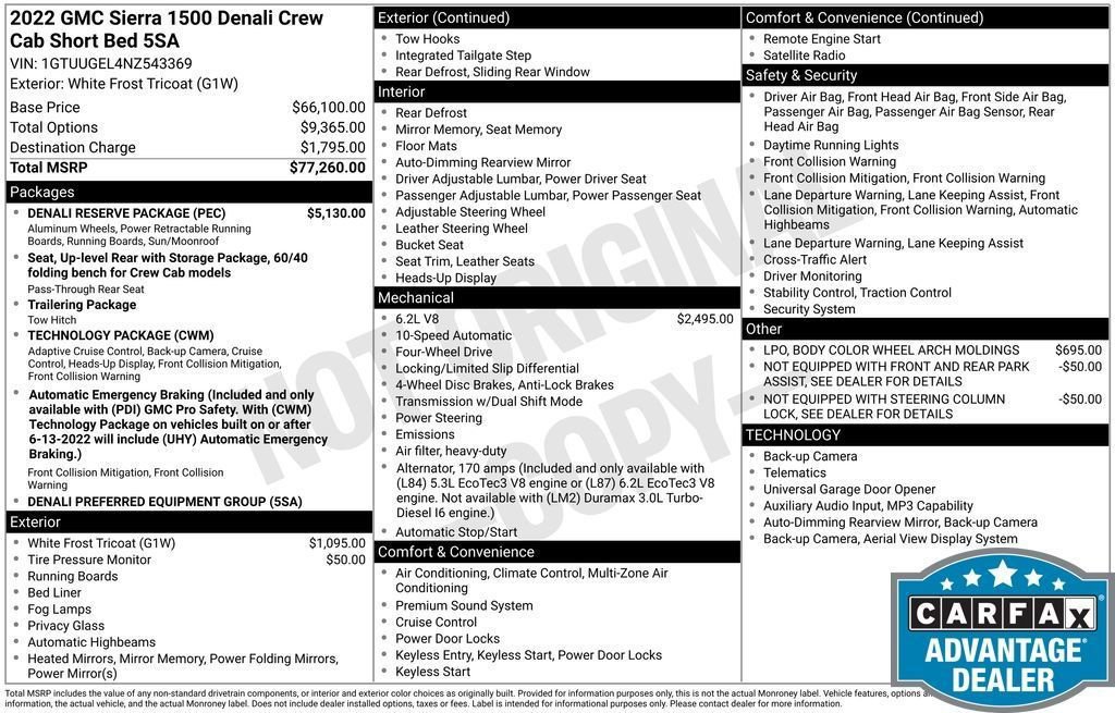 Used 2022 GMC Sierra 1500 Denali w/ Denali Reserve Package image 10