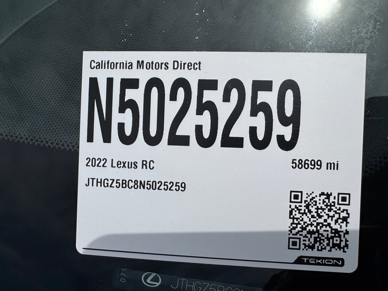 Used 2022 Lexus RC 350 F Sport RWD image 17