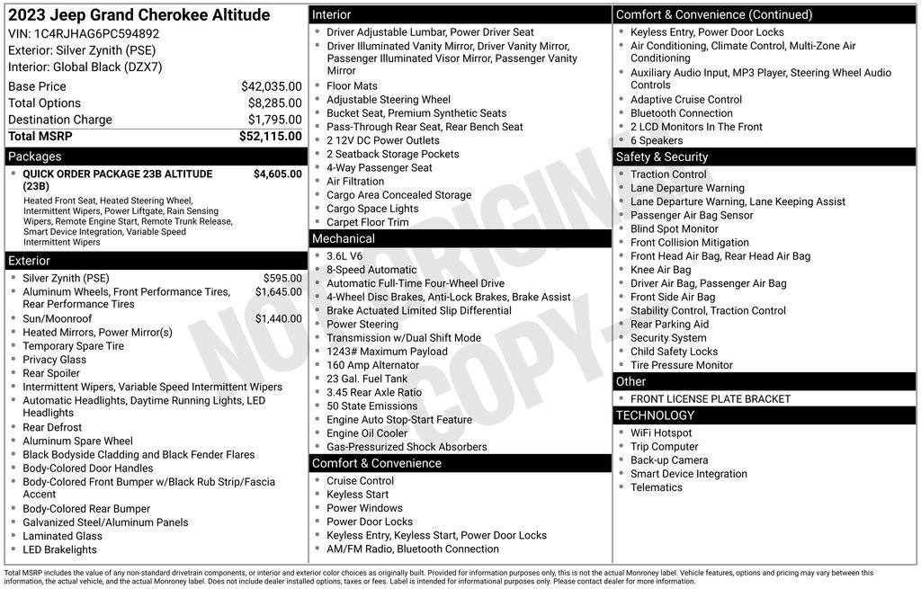 Used 2023 Jeep Grand Cherokee Altitude image 29