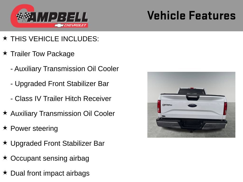 Used 2015 Ford F150 XLT w/ Equipment Group 301A Mid image 5